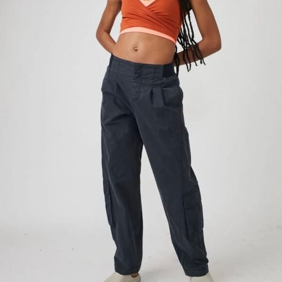 Free People Movement Sz L Mesmerize Me Pant Streetwear Y2K Rave Baggy 90s Grunge - Picture 1 of 16